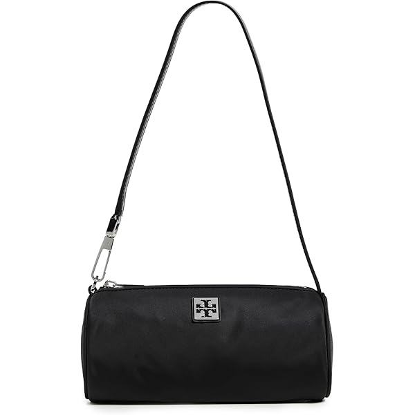 Amazon.com: Tory Burch Britten Nylon Puffy Mini Tote (Black